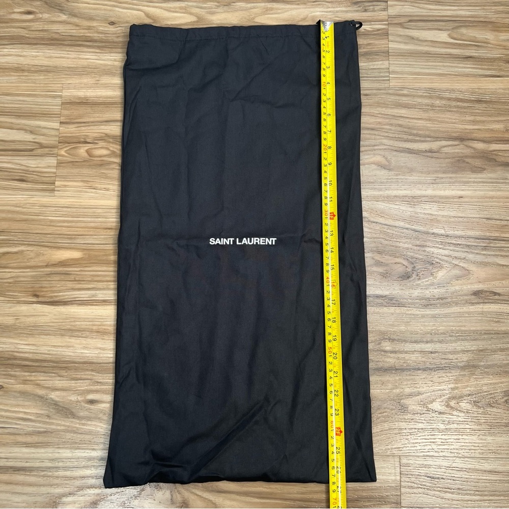 Saint Laurent Black Bag with White Logo